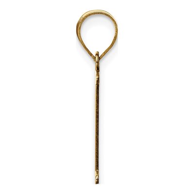 10K Yellow Gold Large Letter P Pendant – view 2