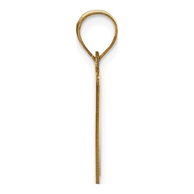 10K Yellow Gold Letter W Pendant – view 2