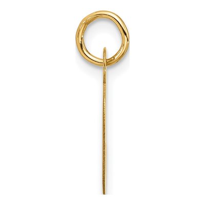 10K Yellow Gold Large Block Initial C Charm – view 2