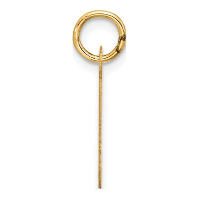 10K Yellow Gold Initial J Charm – view 2