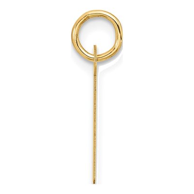 10K Yellow Gold Large Block Initial L Charm – view 3
