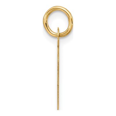 10K Yellow Gold Initial P Charm – view 3