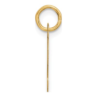 10K Yellow Gold Large Block Initial S Charm – view 3