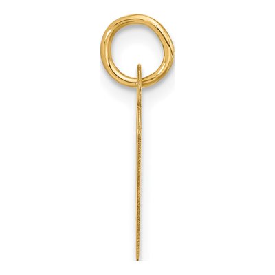 10K Yellow Gold Initial V Charm – view 2