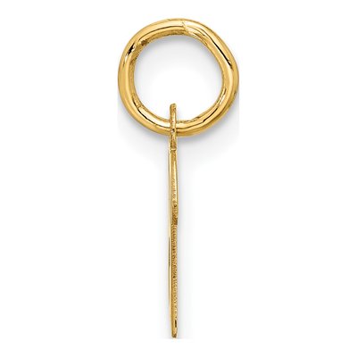 10K Yellow Gold Script Initial B Pendant – view 2