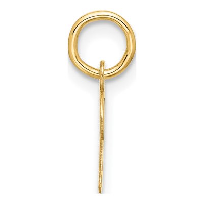 10K Yellow Gold Script Initial D Charm – view 2