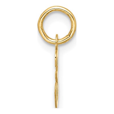 10K Yellow Gold Script Initial E Charm – view 2