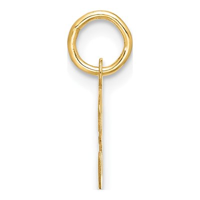 10K Yellow Gold Script Initial F Pendant – view 2