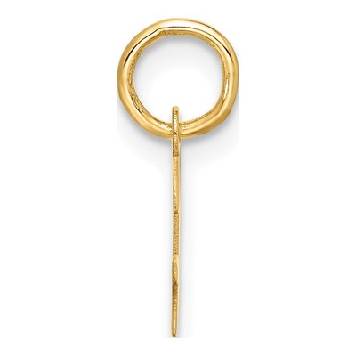10K Yellow Gold Script Initial H Pendant – view 2