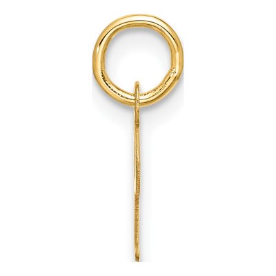 10K Yellow Gold Script Initial I Pendant – view 3