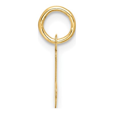 10K Yellow Gold Script Initial J Pendant – view 3