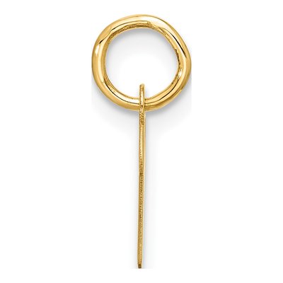 10K Yellow Gold Script Initial K Pendant – view 2