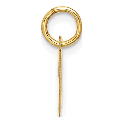 10K Yellow Gold Script Initial N Pendant – view 2