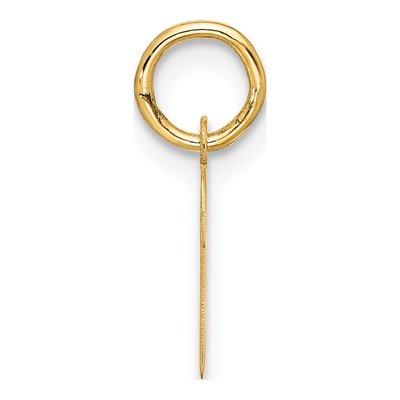 10K Yellow Gold Script Initial P Pendant – view 2