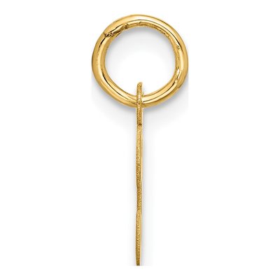 10K Yellow Gold Script Initial T Charm – view 2