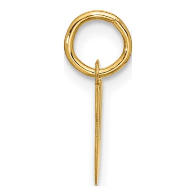 10K Yellow Gold Script Initial W Pendant – view 2