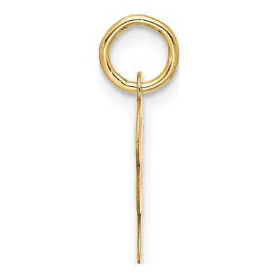 10K Yellow Gold Script Initial Y Pendant – view 2