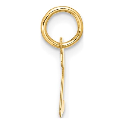 10K Yellow Gold Script Initial Z Charm – view 2