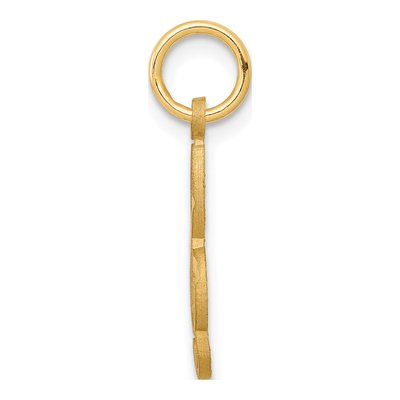 10K Yellow Gold Small Treble Clef Charm – view 3