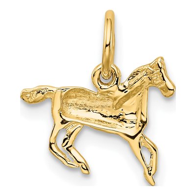 10K Yellow Gold Horse Pendant – view 5