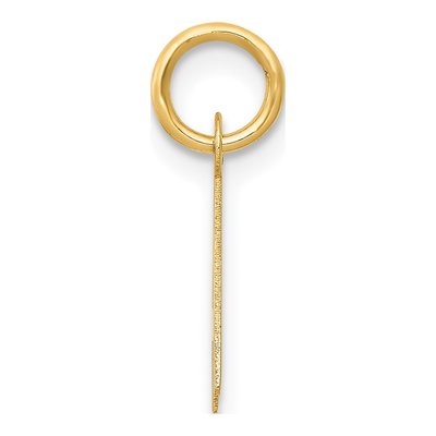 10K Yellow Gold Small Initial A Pendant – view 3