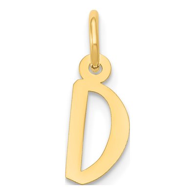 10K Yellow Gold Small Initial D Pendant