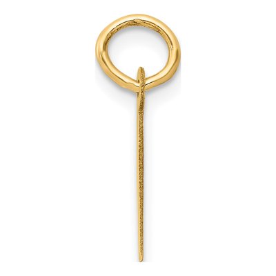 10K Yellow Gold Initial I Block Charm – view 3