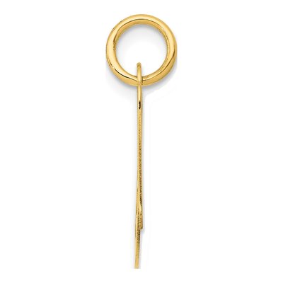 10K Yellow Gold Script Initial A Pendant – view 3