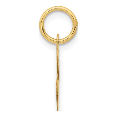10K Yellow Gold Script Initial C Pendant – view 3