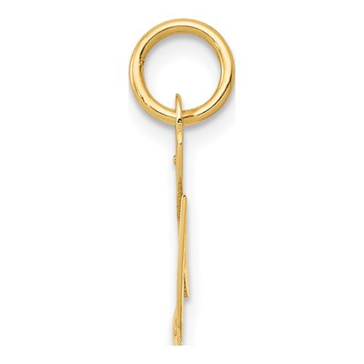 10K Yellow Gold Script Initial G Pendant – view 3