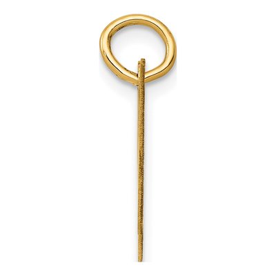 10K Yellow Gold Script Initial H Pendant – view 3