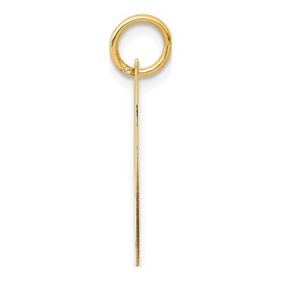 10K Yellow Gold Script Initial I Charm – view 3