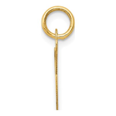 10K Yellow Gold Script Initial L Pendant – view 3