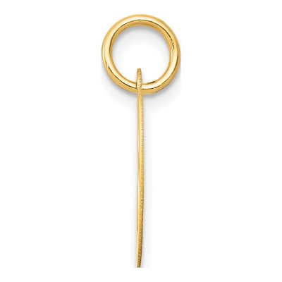 10K Yellow Gold Script Initial O Pendant – view 2