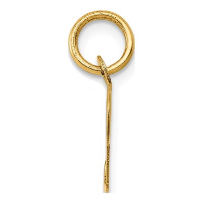 10K Yellow Gold Script Initial P Pendant – view 3