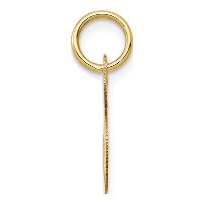 10K Yellow Gold Script Initial S Pendant – view 3
