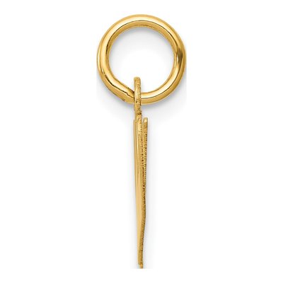 10K Yellow Gold Script Initial W Pendant – view 2
