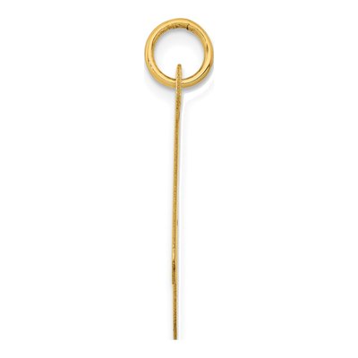 10K Yellow Gold Large Script Letter A Charm – view 2