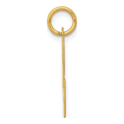 10K Yellow Gold Large Script Letter C Charm – view 2