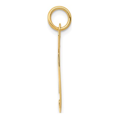 10K Yellow Gold Large Script Letter G Charm – view 2