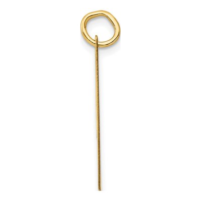 10K Yellow Gold Initial I Charm – view 2