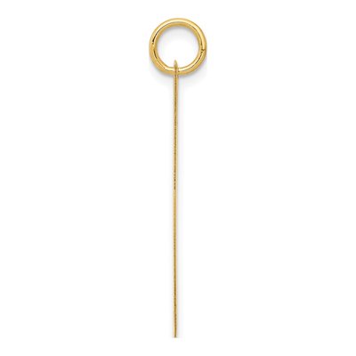 10K Yellow Gold Large Script Letter J Charm – view 2