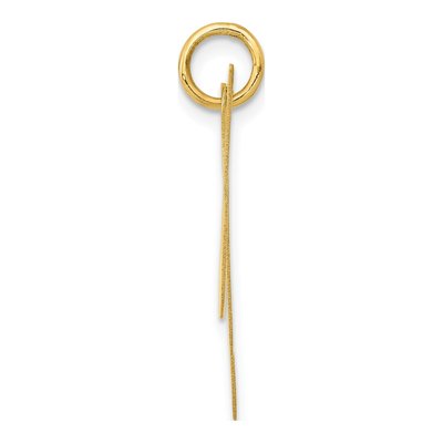 10K Yellow Gold Letter M Charm – view 2