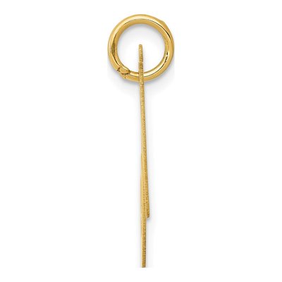 10K Yellow Gold Letter N Charm – view 2