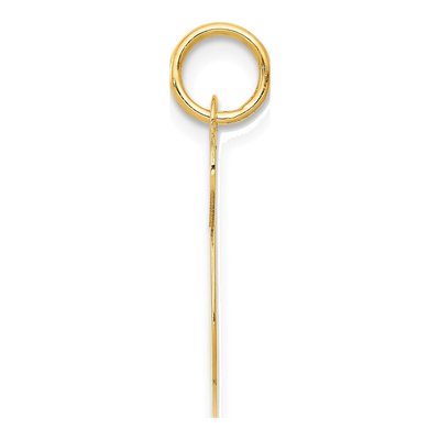 10K Yellow Gold Large Script Letter S Charm – view 2