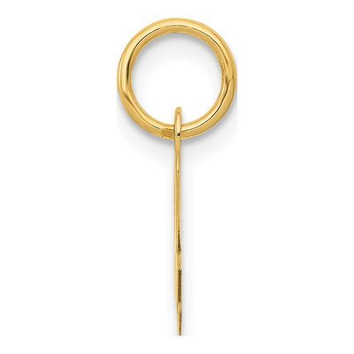 10K Yellow Gold Small Script Initial A Charm – view 3