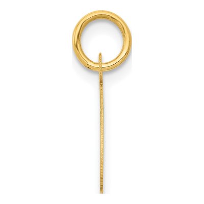 10K Yellow Gold Small Script Initial C Charm – view 3