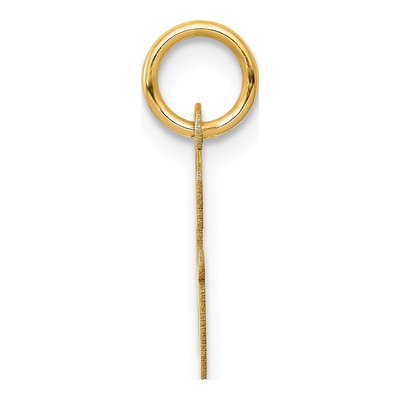 10K Yellow Gold Small Script Initial G Charm – view 3