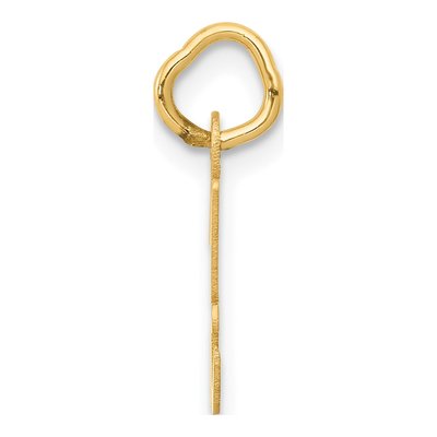 10K Yellow Gold Small Script Initial H Charm – view 3