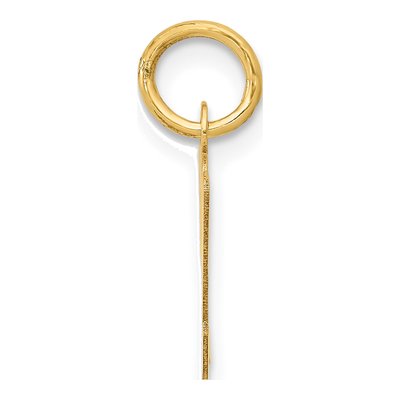 10K Yellow Gold Small Script Initial M Charm – view 3